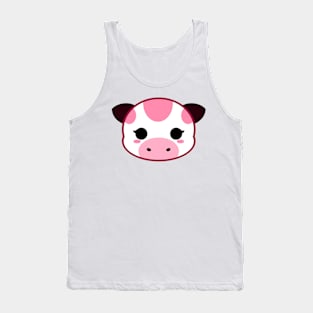 Cute Strawberry Milk Cow Tank Top